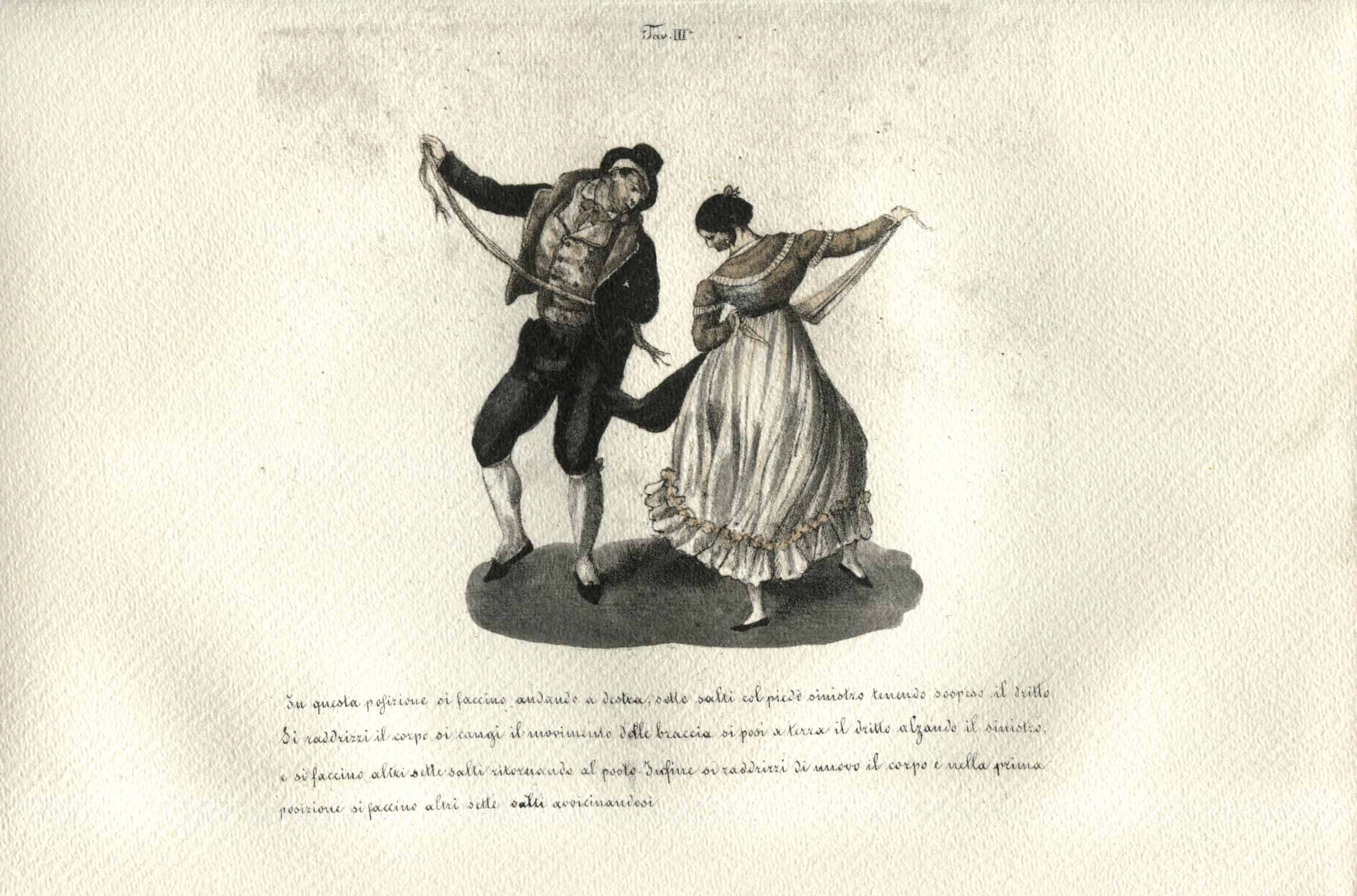La Tarantella. Ballo napolitano. Tav. 3